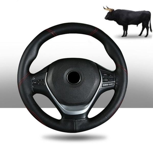 steering wheel covers leather handlebar cover non-slip wear-resistant layer cowhide embossed double thread hand-stitched auto parts
steering wheel covers leather handlebar cover non-slip wear-resistant layer cowhide embossed double thread hand-stitched auto parts
