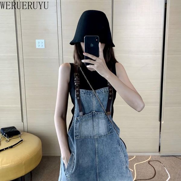 women's pants & capris werueruyu 2021 lady blue denim overalls jumpsuit rompers belted out pocket women casual fashion female, Black;white
women's pants & capris werueruyu 2021 lady blue denim overalls jumpsuit rompers belted out pocket women casual fashion female, Black;white