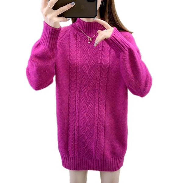 casual dresses 2021 half high collar sweater dress women autumn winter elegant solid loose mid-long knitted bottoming vestidos t207, Black;gray
casual dresses 2021 half high collar sweater dress women autumn winter elegant solid loose mid-long knitted bottoming vestidos t207, Black;gray