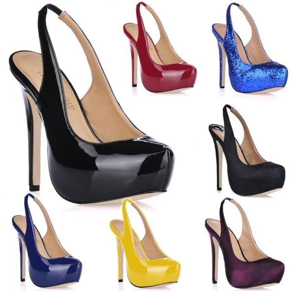 dress party shoes women round toe stiletto high heel slingback platform lady pumps zapatos mujer 3463b-c5, Black
dress party shoes women round toe stiletto high heel slingback platform lady pumps zapatos mujer 3463b-c5, Black