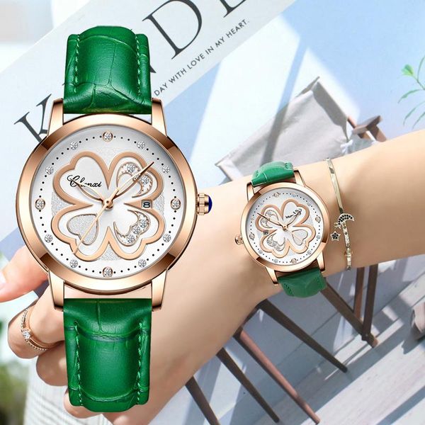 wristwatches women watches leather waterproof four-leaf clover diamond watch wrist gifts relogio feminino, Slivery;brown
wristwatches women watches leather waterproof four-leaf clover diamond watch wrist gifts relogio feminino, Slivery;brown