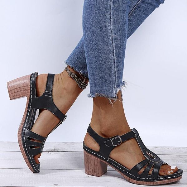 sandals louluen women's fashion square heels breathable peep toe high heel buckle strap outdoor beach shoes, Black
sandals louluen women's fashion square heels breathable peep toe high heel buckle strap outdoor beach shoes, Black