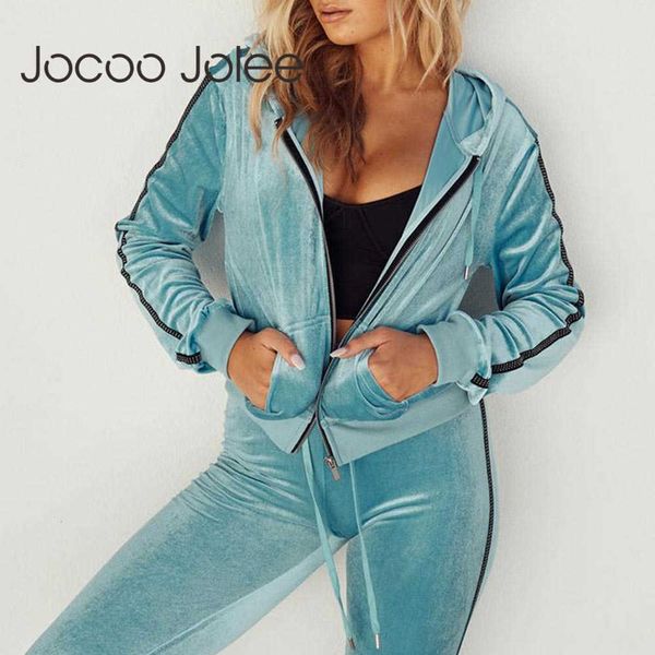 jocoo jolee women autumn winter flannel two pieces sets zipper hoodies & high waist jogging pants female casual tracksuit 210619, White
jocoo jolee women autumn winter flannel two pieces sets zipper hoodies & high waist jogging pants female casual tracksuit 210619, White