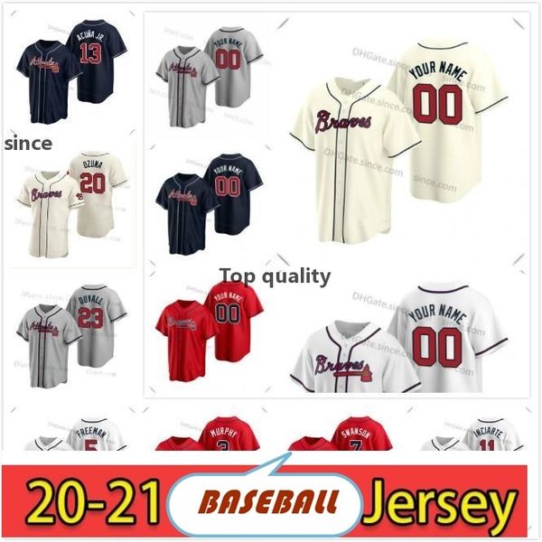 #13 ronald acuña jr. jersey marcell ozuna adam duvall murphy freddie an swanson jones albies any name baseball jerseys custom stitched, Black
#13 ronald acuña jr. jersey marcell ozuna adam duvall murphy freddie an swanson jones albies any name baseball jerseys custom stitched, Black