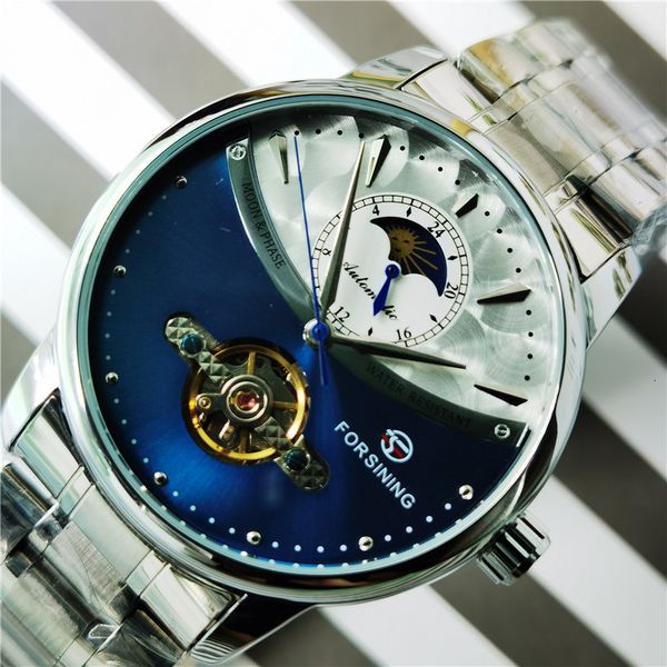 researching blue automatic clock for men man moon phase rvs casual mechanical s relogio masculino, Slivery;brown
researching blue automatic clock for men man moon phase rvs casual mechanical s relogio masculino, Slivery;brown