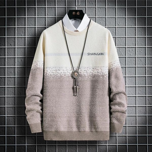 men's sweaters sweater men winter pullover 2021 slim fake two-color knitted fashion top, White;black
men's sweaters sweater men winter pullover 2021 slim fake two-color knitted fashion top, White;black