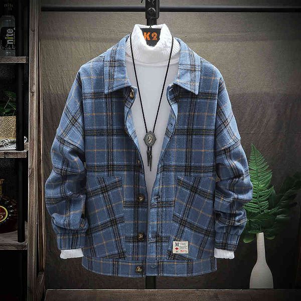men's wool & blends singleroad mens en jacket men retro vintage casual plaid coat male coats jackets korean clothes japanese streetwear, Black
men's wool & blends singleroad mens en jacket men retro vintage casual plaid coat male coats jackets korean clothes japanese streetwear, Black