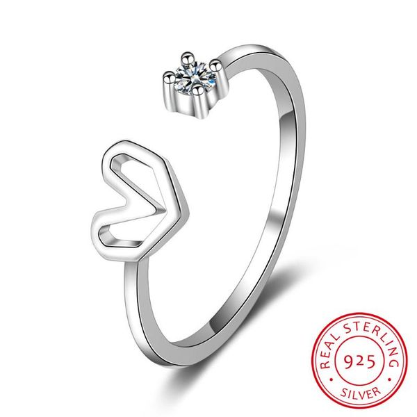 cluster rings lovely hollow hear-shaped finger ring for women 925 sterling silver resizable anillos bague s-r380, Golden;silver
cluster rings lovely hollow hear-shaped finger ring for women 925 sterling silver resizable anillos bague s-r380, Golden;silver
