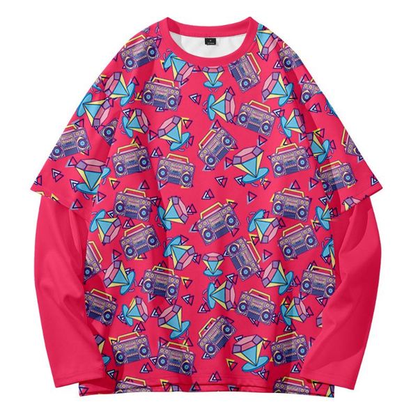 men's hoodies & sweatshirts art floral series summer trend street round neck fake two, Black
men's hoodies & sweatshirts art floral series summer trend street round neck fake two, Black