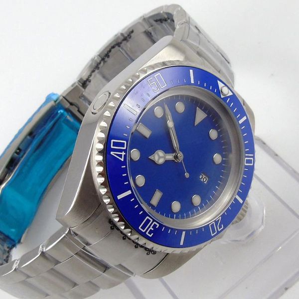 wristwatches japan miyota automatic male wristwatch ceramic bezel insert date 44mm blue sterile dial luminous deployment, Slivery;brown
wristwatches japan miyota automatic male wristwatch ceramic bezel insert date 44mm blue sterile dial luminous deployment, Slivery;brown