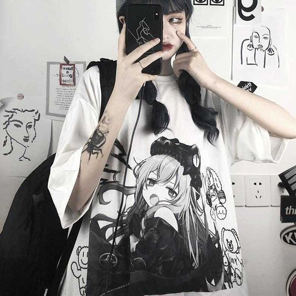 women's t-shirt japanese kawaii t shirt women korean version ins vintage harajuku style short-sleeved 2021 summer loose casual sho, White
women's t-shirt japanese kawaii t shirt women korean version ins vintage harajuku style short-sleeved 2021 summer loose casual sho, White