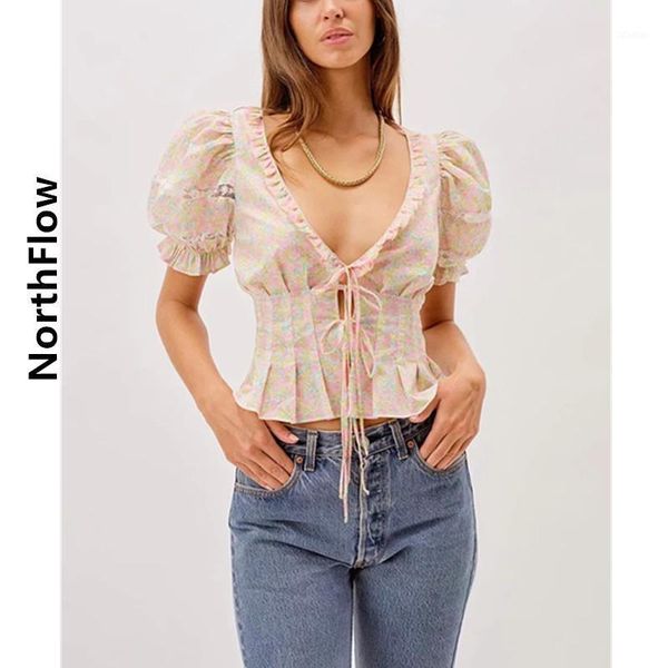 women's blouses & shirts northflow blusas blouse ruffles print floral v-neck lace-up mujer de moda kimono cascading plus size womens, White
women's blouses & shirts northflow blusas blouse ruffles print floral v-neck lace-up mujer de moda kimono cascading plus size womens, White