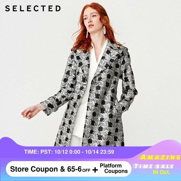 women's trench coats selected double-breasted checked jacquard coat si g|419121503, Tan;black
women's trench coats selected double-breasted checked jacquard coat si g|419121503, Tan;black