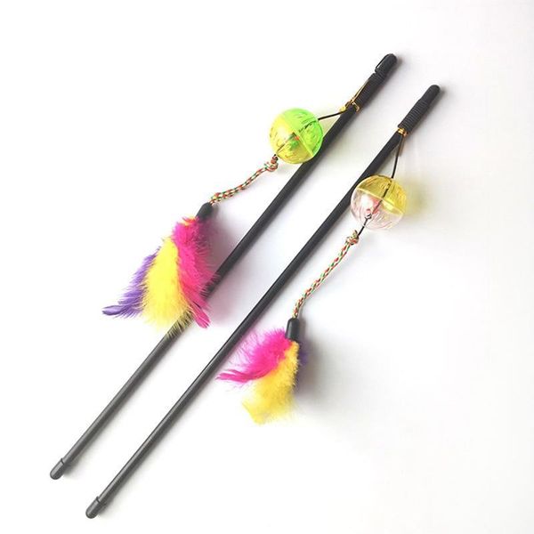 random color cat teaser wand fake feather kitten toy with bell funny interactive playing toys
random color cat teaser wand fake feather kitten toy with bell funny interactive playing toys