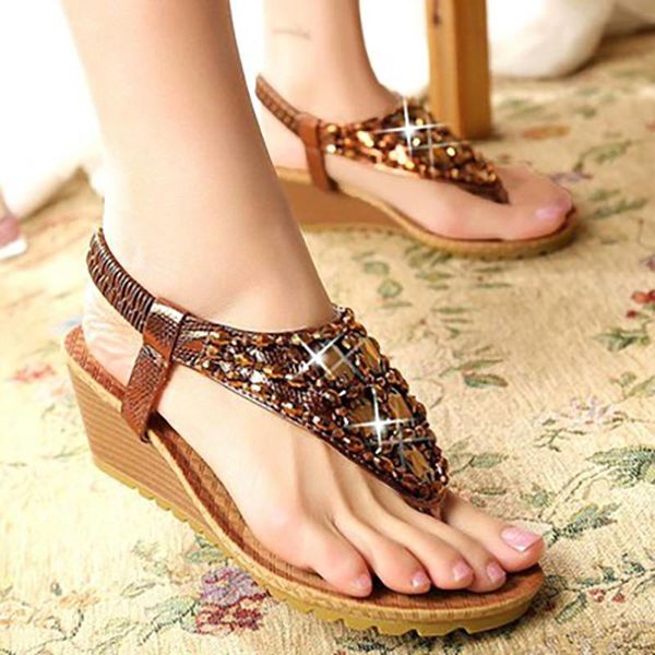 dress shoes woman flip flop sandals female elastic band ladies casual wedges women ethinc beaded women's fashion footwear plus size 42, Black
dress shoes woman flip flop sandals female elastic band ladies casual wedges women ethinc beaded women's fashion footwear plus size 42, Black