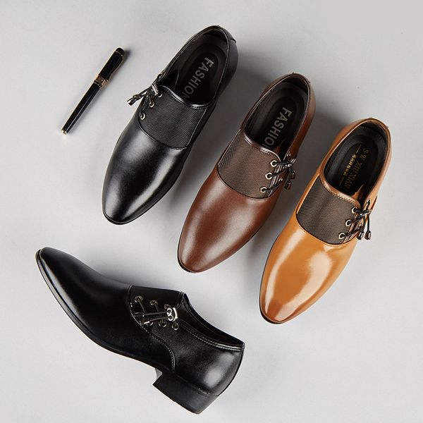 busins men's leather shoes casual formal drs british patent trendy rubber soft sole cover foot anti-skid and, Black
busins men's leather shoes casual formal drs british patent trendy rubber soft sole cover foot anti-skid and, Black