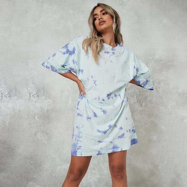 ladies tie dye plus size short sleeve dress o neck loose waist streetwear fashion simplicity casual mini dresses 210608, Black;gray
ladies tie dye plus size short sleeve dress o neck loose waist streetwear fashion simplicity casual mini dresses 210608, Black;gray