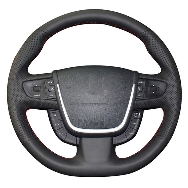 steering wheel covers black artificial leather hand-stitched car cover for 508 2011-2021 sw
steering wheel covers black artificial leather hand-stitched car cover for 508 2011-2021 sw