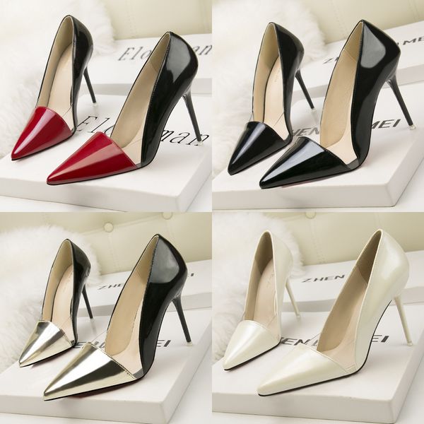 fashion nightclub women's shoes thin heel high heel shallow mouth pointed transparent color matching hollow single shoes, Black
fashion nightclub women's shoes thin heel high heel shallow mouth pointed transparent color matching hollow single shoes, Black
