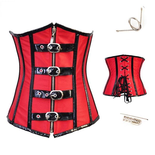 bustiers & corsets red black burlesque caudatus steampunk underbust and pu corset faux leather gothic punk corselet, Black;white
bustiers & corsets red black burlesque caudatus steampunk underbust and pu corset faux leather gothic punk corselet, Black;white