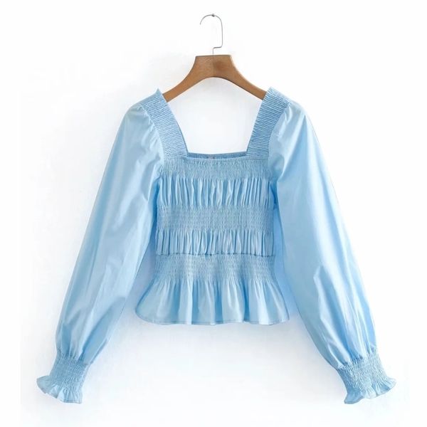 fashion women square collar stretch short shirt female long sleeve blouse solid lady crop blusas s8585 210430, White
fashion women square collar stretch short shirt female long sleeve blouse solid lady crop blusas s8585 210430, White