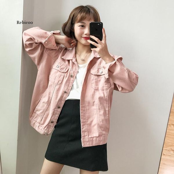 women's jackets women solid loose simple pink sweet harajuku korean style womens all-match pockets students lovely female, Black;brown
women's jackets women solid loose simple pink sweet harajuku korean style womens all-match pockets students lovely female, Black;brown