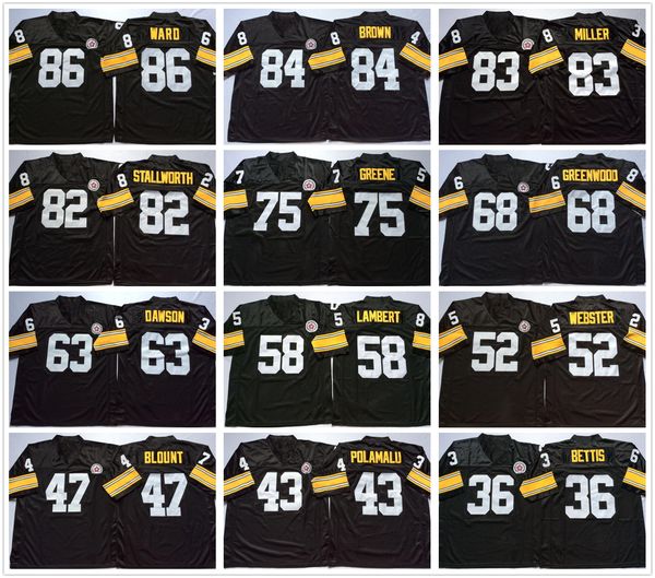 ncaa vintage football jersey 95 lloyd 88 swann 86 ward 84 brown 83 miller 82 stallworth 75 greene 68 greenwood 63 dawson wear all stitched m, Black
ncaa vintage football jersey 95 lloyd 88 swann 86 ward 84 brown 83 miller 82 stallworth 75 greene 68 greenwood 63 dawson wear all stitched m, Black