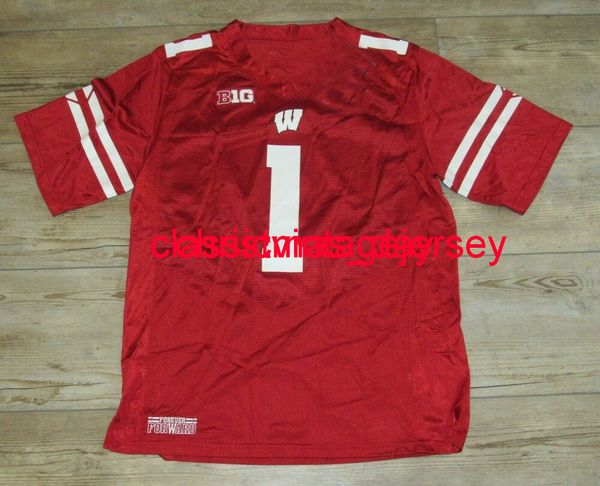stitched men women youth wisconsin badgers #1 red football jersey embroidery custom xs-5xl 6xl, Black
stitched men women youth wisconsin badgers #1 red football jersey embroidery custom xs-5xl 6xl, Black