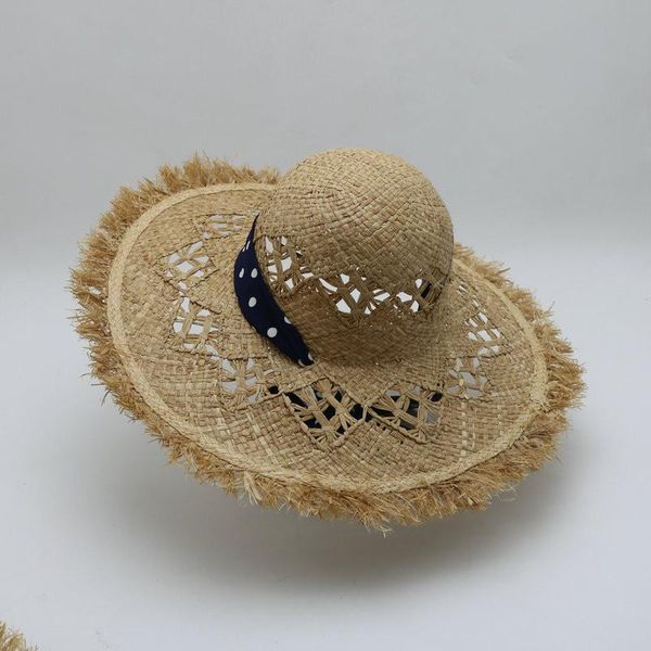 wide brim hats 202105-2508361 summer handmade raffia grass wind beach lady sun cap women leisure holiday hat, Blue;gray
wide brim hats 202105-2508361 summer handmade raffia grass wind beach lady sun cap women leisure holiday hat, Blue;gray