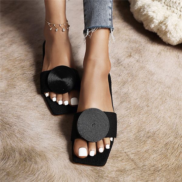 karinluna big size 35-43 brand design female summer slides fashion decoration open toe women's slippers beach party women shgedeoahg, Black
karinluna big size 35-43 brand design female summer slides fashion decoration open toe women's slippers beach party women shgedeoahg, Black