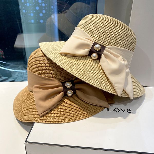 straw hat female summer korean pearl big brim sunscreen beach travel foldable sun, Blue;gray
straw hat female summer korean pearl big brim sunscreen beach travel foldable sun, Blue;gray