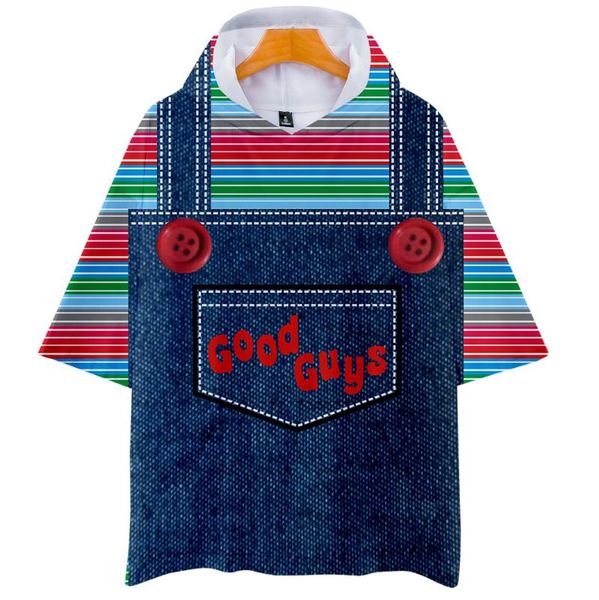 men's t-shirts hip hop the evil good guys toy halloween chucky hooded t shirt 3d adult/child t-shirt boys/girls short sleeve tshirt tee, White;black
men's t-shirts hip hop the evil good guys toy halloween chucky hooded t shirt 3d adult/child t-shirt boys/girls short sleeve tshirt tee, White;black