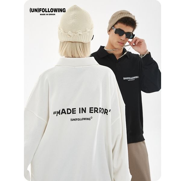 unf 2021 autumn and winter new letter thick plate silicone printing lapel long sleeve cotton long sleeve polo shirt national fashion men, White;black
unf 2021 autumn and winter new letter thick plate silicone printing lapel long sleeve cotton long sleeve polo shirt national fashion men, White;black