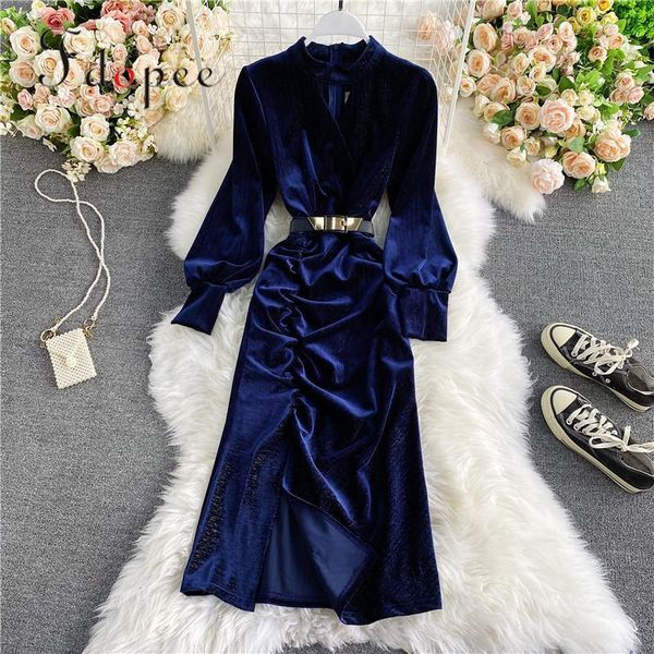 casual dresses elegant dress fashion autumn winter gold velvet fishtail women vintage lantern sleeve solid color collect waist vestidos, Black;gray
casual dresses elegant dress fashion autumn winter gold velvet fishtail women vintage lantern sleeve solid color collect waist vestidos, Black;gray