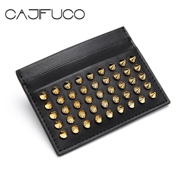 card holders cajifuco gold rivet porte carte genuine leather holder studs magic wallet women studded coin purse business man, Brown;gray
card holders cajifuco gold rivet porte carte genuine leather holder studs magic wallet women studded coin purse business man, Brown;gray