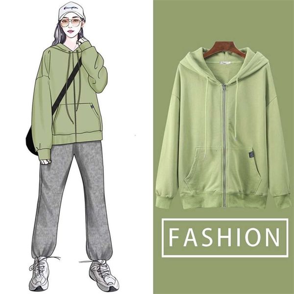 women's jackets coats autumn korean standard hooded sweater versatile loose solid color cardigan casual jacket yk26, Black;brown
women's jackets coats autumn korean standard hooded sweater versatile loose solid color cardigan casual jacket yk26, Black;brown