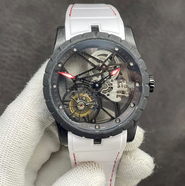 men tourbillon watches 42mm rubber strap waterproof wristwatches sport style carbon fiber wristwatches 2021, Slivery;brown
men tourbillon watches 42mm rubber strap waterproof wristwatches sport style carbon fiber wristwatches 2021, Slivery;brown