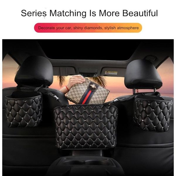 car organizer female seat back storage net celebrity diamond garbage bag multi-function container stowing tidy
car organizer female seat back storage net celebrity diamond garbage bag multi-function container stowing tidy