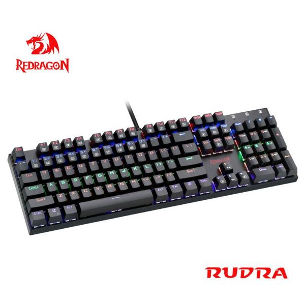 redragon rudra rainbow usb mechanical gaming keyboard blue switch led backlit 104 keys wired pc computer game russian us k565 keyboards
redragon rudra rainbow usb mechanical gaming keyboard blue switch led backlit 104 keys wired pc computer game russian us k565 keyboards