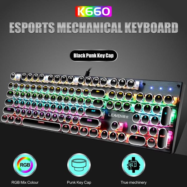gaming mechanical keyboard 104 key wired blue switch anti-ghosting rgb backlit usb for pc lapkeyboards
gaming mechanical keyboard 104 key wired blue switch anti-ghosting rgb backlit usb for pc lapkeyboards
