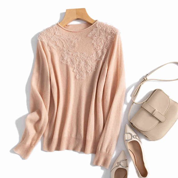 sweaters women's 100% real wool crew neck with lace long sleeve pullover sweater shirt ot1103, White;black
sweaters women's 100% real wool crew neck with lace long sleeve pullover sweater shirt ot1103, White;black