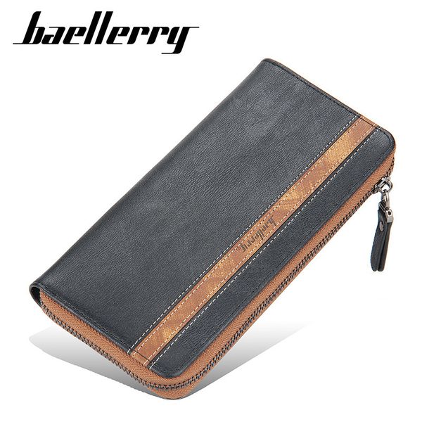 baellerry new wallet large capacity mobile phone bag men's fashion zipper long handbag, Red;black
baellerry new wallet large capacity mobile phone bag men's fashion zipper long handbag, Red;black