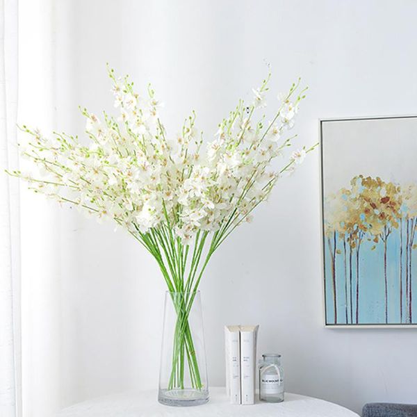 decorative flowers & wreaths 10pcs dance orchid artificial flower silk cloth 5 forked phalaenopsis for wedding party home festival decor
decorative flowers & wreaths 10pcs dance orchid artificial flower silk cloth 5 forked phalaenopsis for wedding party home festival decor