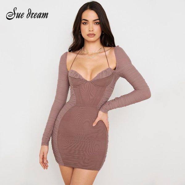 casual dresses 2021 summer women v-neck pleated long sleeve bodycon mini dress fashion celebrity club party vestido, Black;gray
casual dresses 2021 summer women v-neck pleated long sleeve bodycon mini dress fashion celebrity club party vestido, Black;gray
