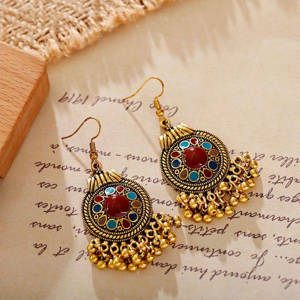 bohemian unique pendant earrings alloy geometric design gold color round small copper beads tassel 2021 jewelry stud, Golden;silver
bohemian unique pendant earrings alloy geometric design gold color round small copper beads tassel 2021 jewelry stud, Golden;silver