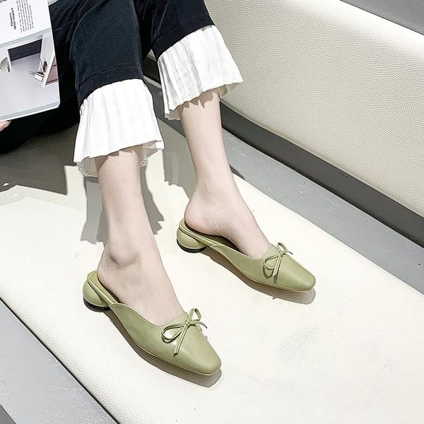 slippers bow closed toe women square mules shoes summer sweet candy colors outdoor low heel sandals 2021, Black
slippers bow closed toe women square mules shoes summer sweet candy colors outdoor low heel sandals 2021, Black