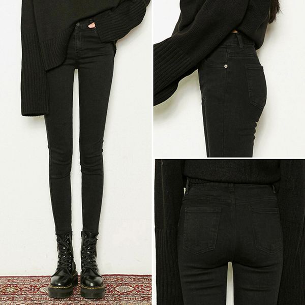 women's jeans black spring and autumn 2021 korean version show thin tight feet wear high waist pants, Blue
women's jeans black spring and autumn 2021 korean version show thin tight feet wear high waist pants, Blue