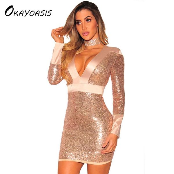 casual dresses okayoasis autumn elegant sequined dress women bodycon long sleeve lady party sequin mini, Black;gray
casual dresses okayoasis autumn elegant sequined dress women bodycon long sleeve lady party sequin mini, Black;gray