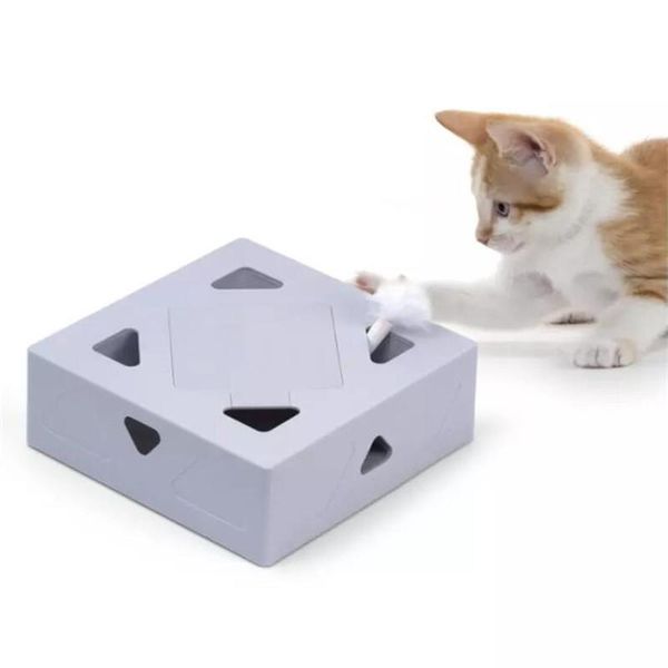 electric cat toy sqaure magic box smart teasing stick crazy game interactive cats feather toys catching mouse
electric cat toy sqaure magic box smart teasing stick crazy game interactive cats feather toys catching mouse