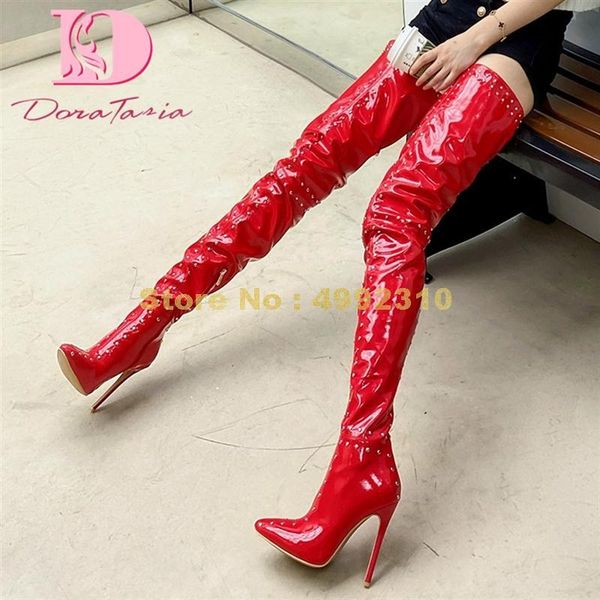 boots plus size 33-48 ladies over the knee pointed toe thin high heels thigh women rivet shoes, Black
boots plus size 33-48 ladies over the knee pointed toe thin high heels thigh women rivet shoes, Black